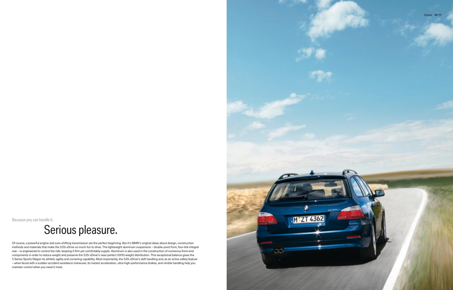 2010 BMW 5-Series Wagon Brochure Page 10
